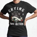 Everyday Select Funny DND RPG Critical failure: Crying is a free action, Natural one D20 dice. Active T-Shirt - Gift for friend