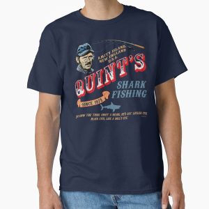 Everyday Select Quint's Shark Fishing Wood (Universal © UCS LLC) Classic T-Shirt - Gift for friend
