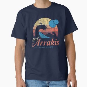 Everyday Select Visit Arrakis - Vintage Distressed Surf - Dune - Sci Fi Classic T-Shirt - Gift for friend