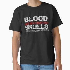 Everyday Select Blood For The Blood God, Skulls For The Skull Throne Print Classic T-Shirt - Gift for family