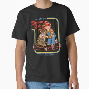 Everyday Select Caring For Your Demon Cat Classic T-Shirt - Gift for friend