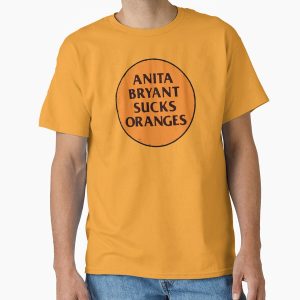 Everyday Select Retro 1977 LGBT+ Protest Slogan: Anita Sucks Classic T-Shirt - Gift for friend