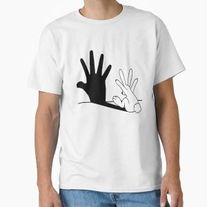 Everyday Select Rabbit Hand Shadow Classic T-Shirt - Gift for friend