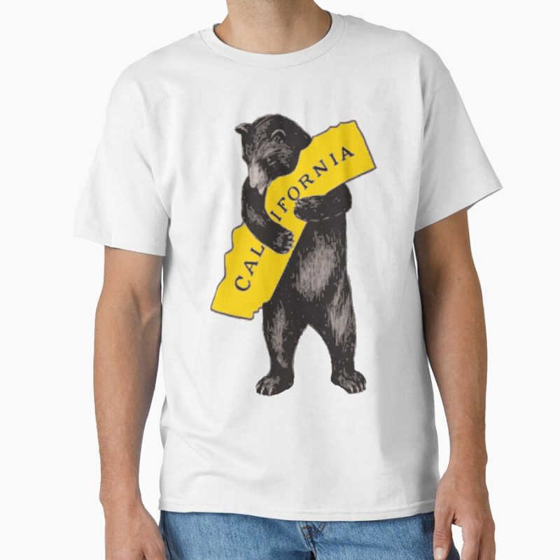 Everyday Select Vintage California Bear Hug Illustration Classic T-Shirt - Gift for friend