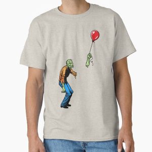Everyday Select Sad Zombie with Balloon Classic T-Shirt - Gift for friend