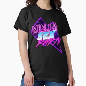 Everyday Select Sexy Ninja Parties (80s inspired design) Classic T-Shirt - Gift for friend