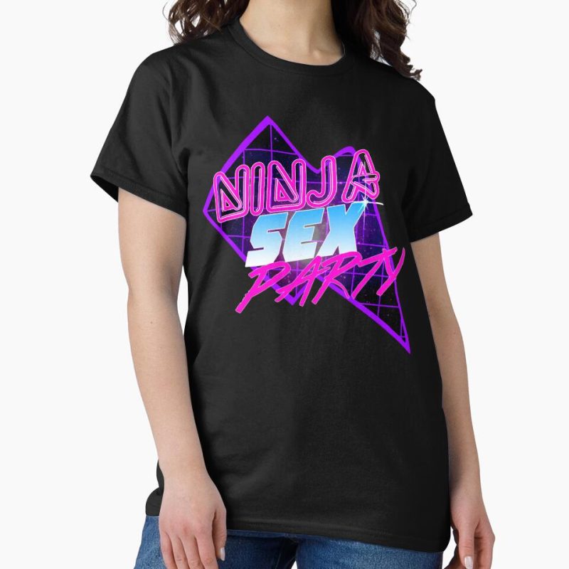 Everyday Select Sexy Ninja Parties (80s inspired design) Classic T-Shirt - Gift for friend