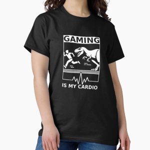 Everyday Select Gaming is My Cardio - Dino Escape Design Classic T-Shirt - Gift for friend