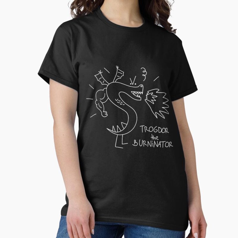 Everyday Select Trogdor the Burninator Black Classic T-Shirt - Gift for family