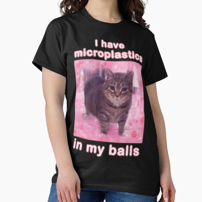 Everyday Select Microplastics in Balls Funny Cat Meme Gifts Classic T-Shirt - Gift for family