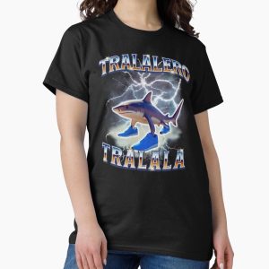 Everyday Select Tralalero Tralala Funny Meme Shark Retro Bootleg Memes Classic T-Shirt - Gift for family