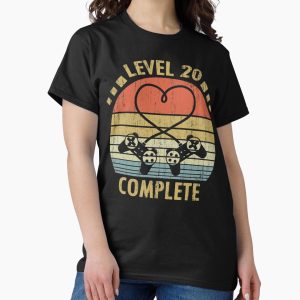 Everyday Select Level 20 Complete - 20th Wedding Anniversary Gift Video Gamer Classic T-Shirt - Gift for friend