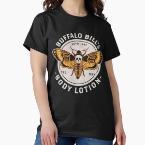 Everyday Select Buffalo Bill's Body Lotion - Death's Head Moth - Horror - Distressed Vintage Design Classic T-Shirt - Gift for friend