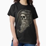 Everyday Select Viking Vintage Skull Beard with Headphone  Classic T-Shirt - Gift for friend