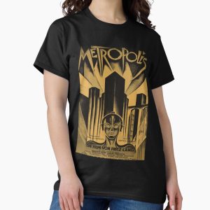 Everyday Select Metropolis, Fritz Lang, 1926 - vintage movie poster, b&w Classic Classic T-Shirt - Gift for friend
