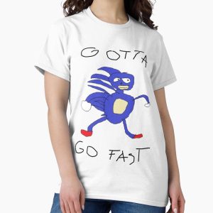 Everyday Select Gotta go fast Sanic | Funny Meme T-shirt Classic T-Shirt - Gift for family
