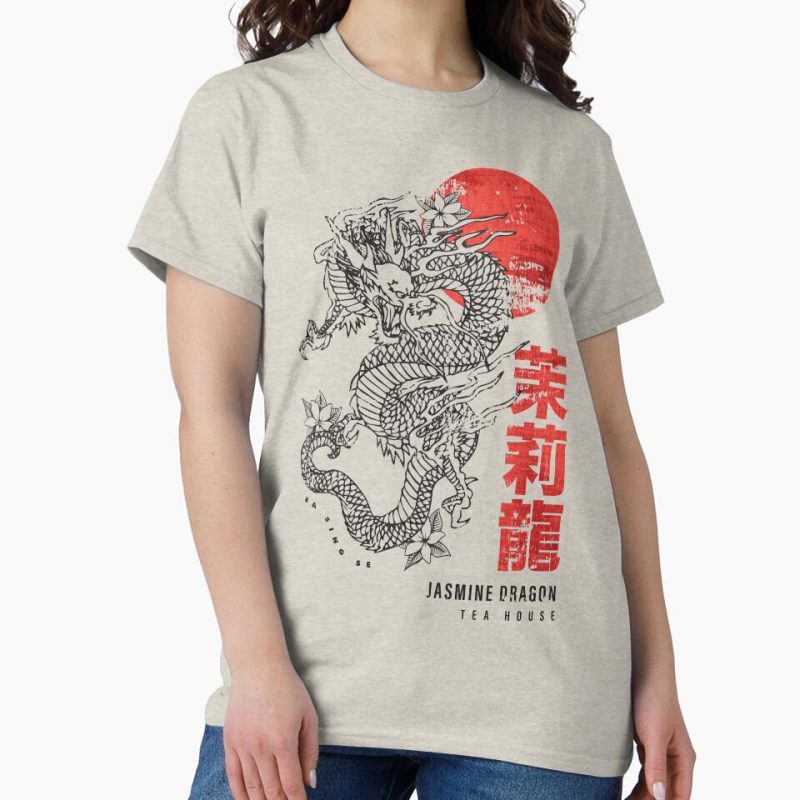 Everyday Select Jasmine Dragon Tea House Classic T-Shirt - Gift for friend