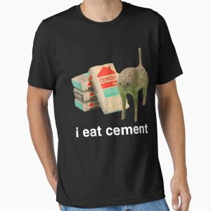 Everyday Select I Eat Cement Cursed Cat Funny Oddly Specific Meme T-Shirt Essential T-Shirt - Gift for family