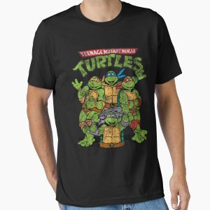 Everyday Select Teenage Mutant Ninja Turtles Classic Retro Logo Essential T-Shirt - Gift for friend