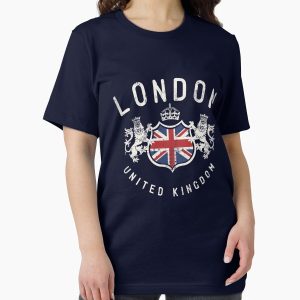 Everyday Select London Great Britain Vintage Crest Flag Essential T-Shirt - Gift for friend