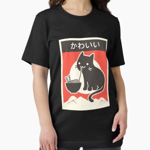 Everyday Select Kawaii Vintage Style Japenese Ramen Cat Essential T-Shirt - Gift for friend