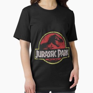 Everyday Select Jurassic Park Classic Retro Red Distressed Logo Essential T-Shirt - Gift for friend
