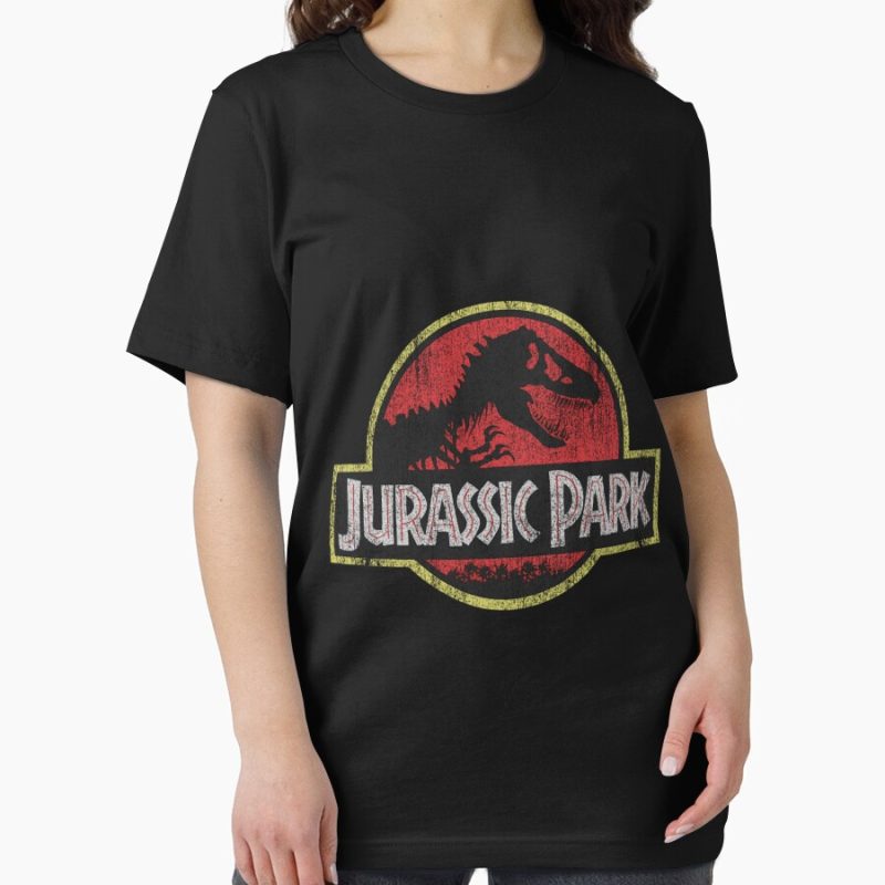 Everyday Select Jurassic Park Classic Retro Red Distressed Logo Essential T-Shirt - Gift for friend