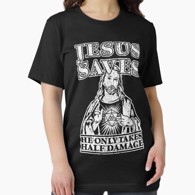 Everyday Select Jesus Saves. He Only Takes Half Damage. Essential T-Shirt - Gift for friend