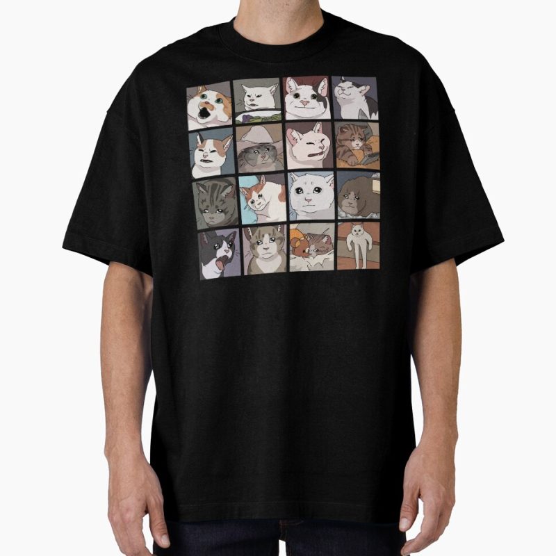 Everyday Select Meme Cats 2.0 Oversized T-Shirt - Gift for friend