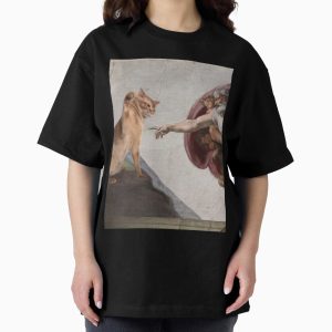Everyday Select PURRFECT CREATION: And GOD Created Cats Oversized T-Shirt - Gift for friend