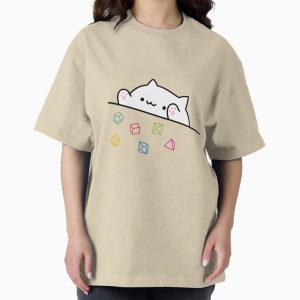 Everyday Select Dice Cat DnD Oversized T-Shirt - Gift for friend
