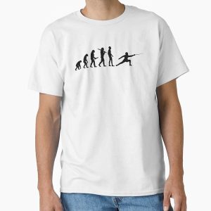 Everyday Select funny fencing evolution Classic T-Shirt - Gift For Family