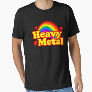 Everyday Select Funny Heavy Metal Rainbow Essential T-Shirt - Gift For Family