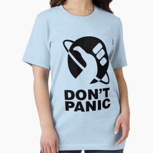 Everyday Select Don't Panic - Hitchhikers Guide Essential T-Shirt - Gift For Family